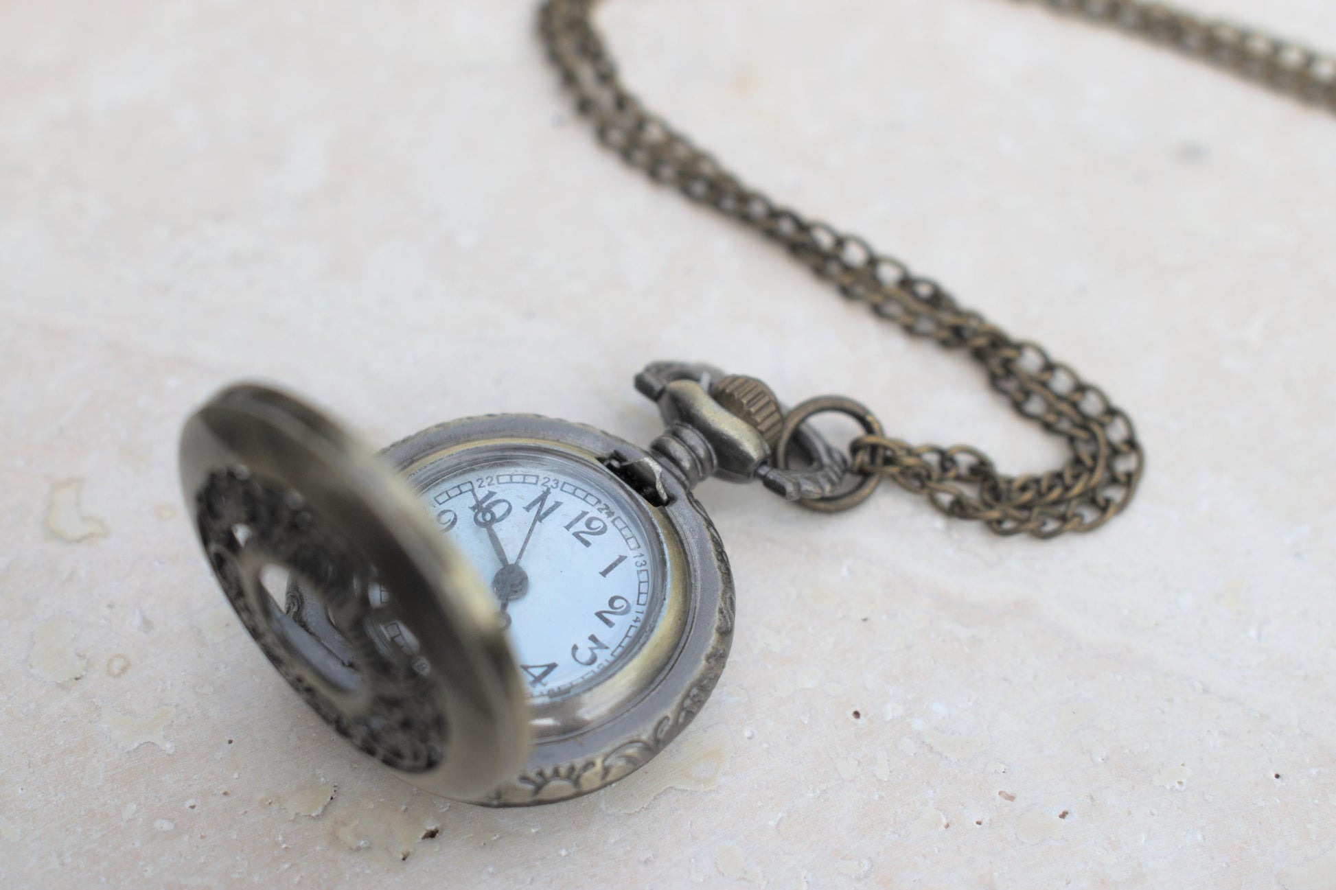 Damen Kettenuhr, Kettenuhr Damen bronze, Kettenuhr vintage, Kettenuhr Damen Antik, Umhängeuhr Damen