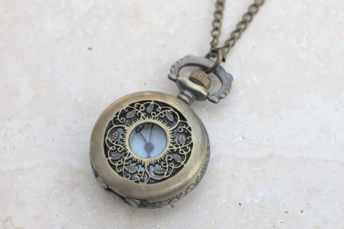 Damen Kettenuhr, Kettenuhr Damen bronze, Kettenuhr vintage, Kettenuhr Damen Antik, Umhängeuhr Damen