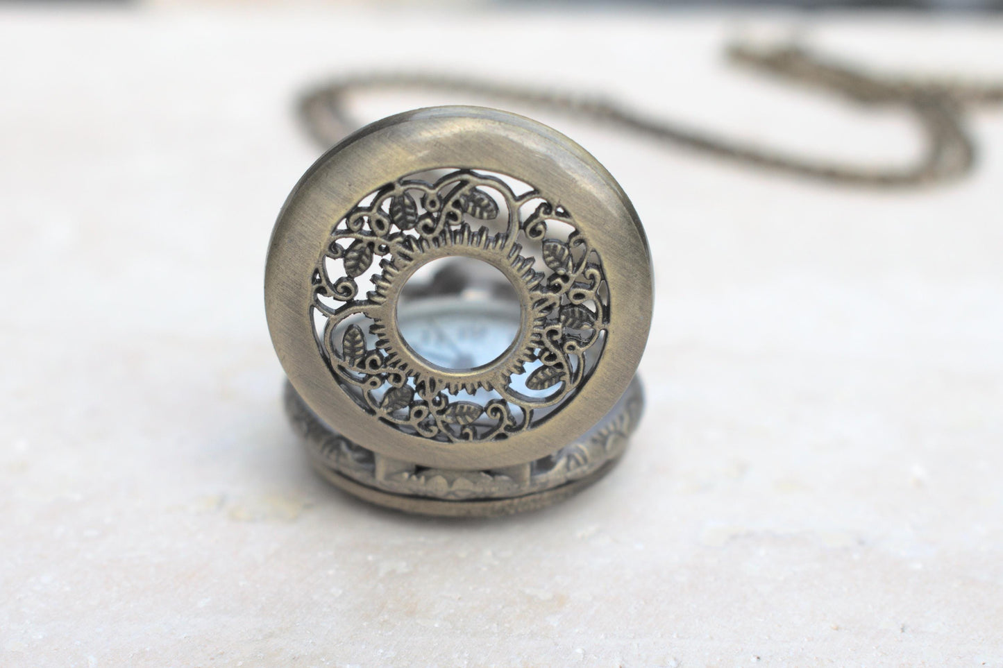 Damen Kettenuhr, Kettenuhr Damen bronze, Kettenuhr vintage, Kettenuhr Damen Antik, Umhängeuhr Damen