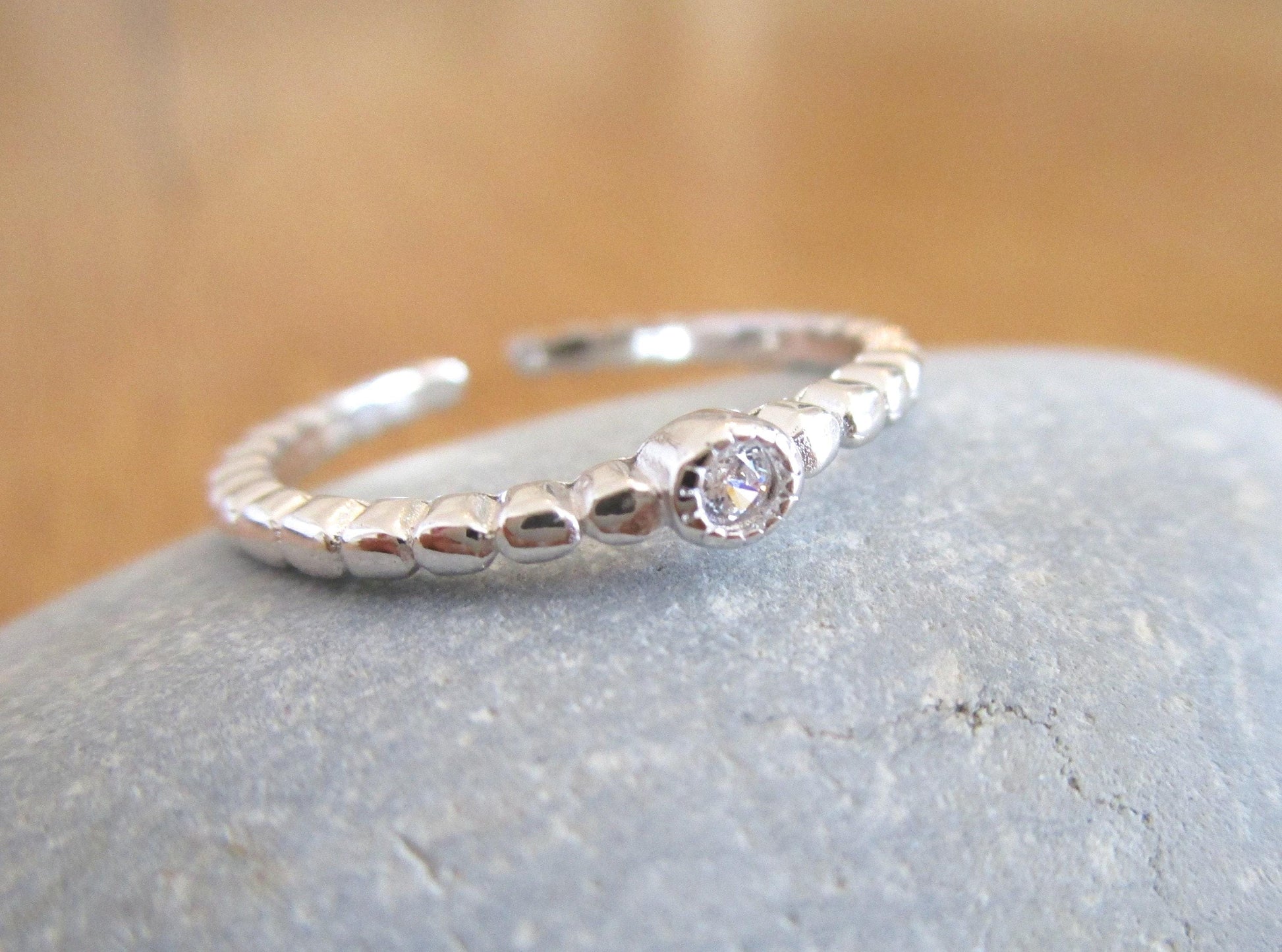 Sterling Silber Ring, minimalistischer Ring, eleganter Ring, Damenring silber