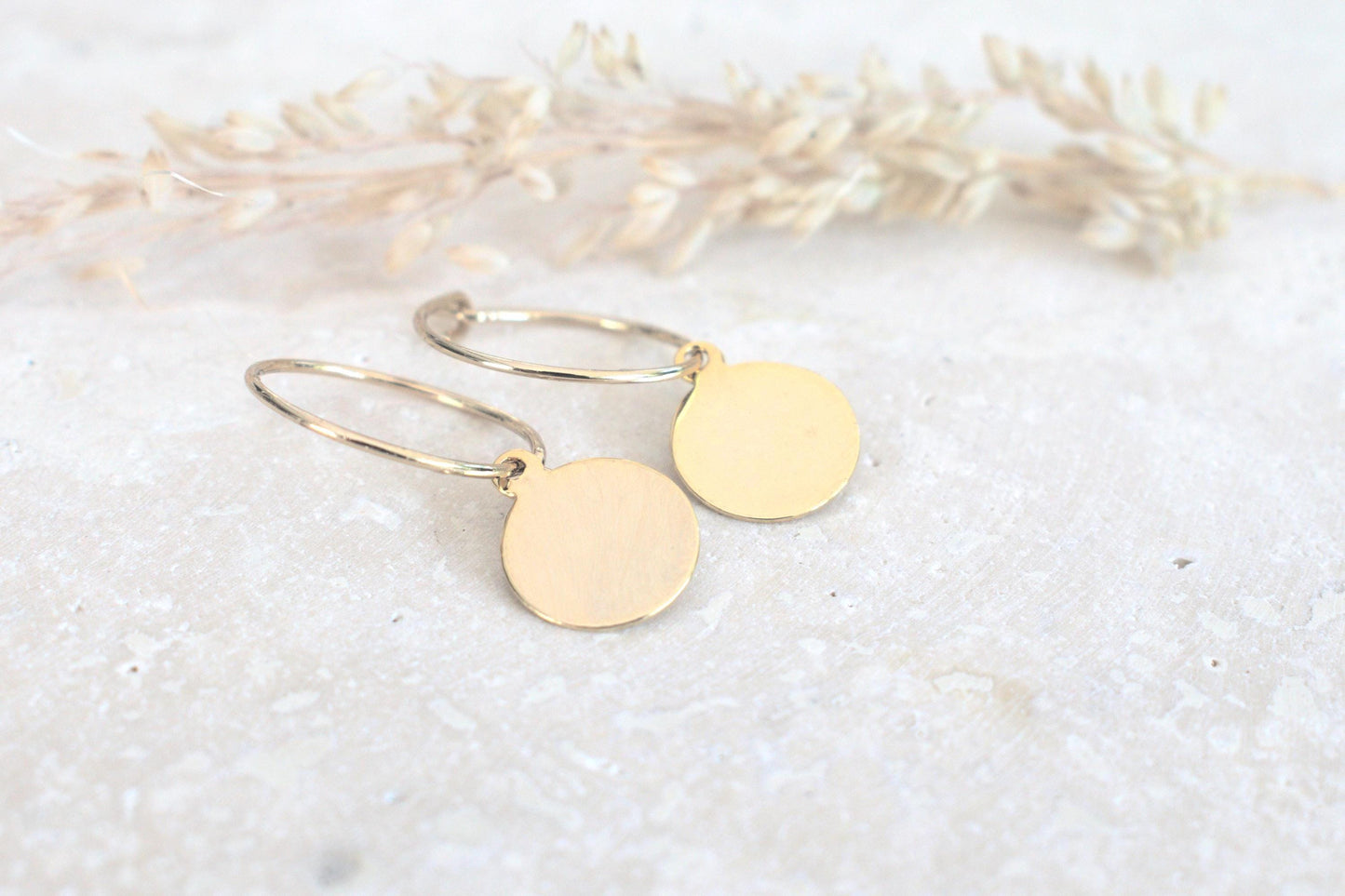 Goldene Ohrringe, minimalistische Ohrringe, Creolen Ohrringe, Creolen Ohrringe Damen, Geschenk für sie