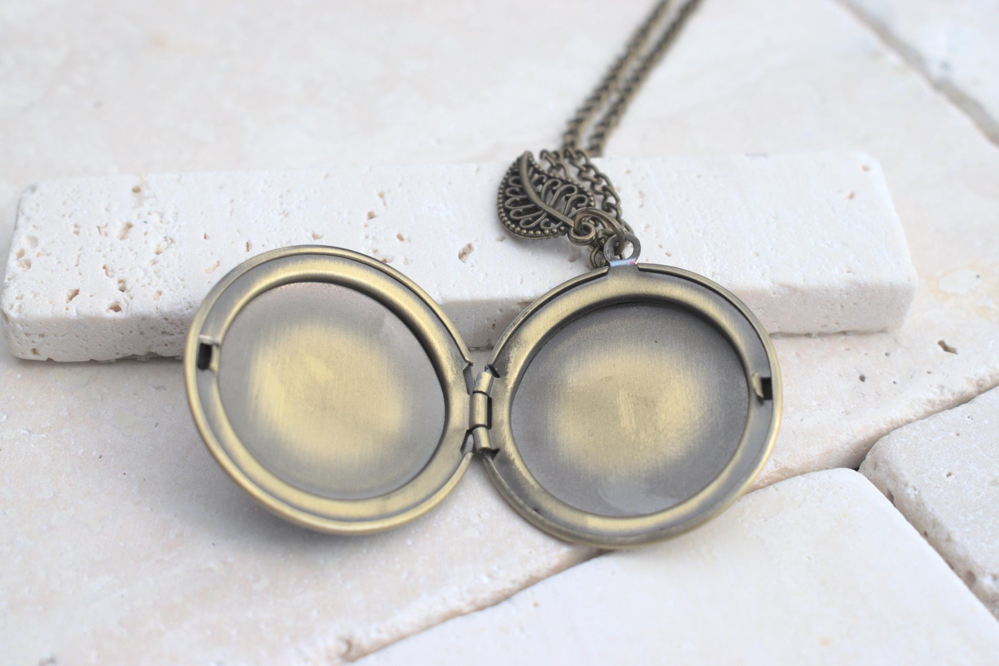 Medaillon bronze zum öffnen mit Kette, Foto Medaillon Kette mit Bild, Medaillon zum öffnen, Geschenk für Freundin